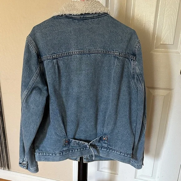 Levi’s Denim Sherpa-Lined Jacket Levi’s type I - Picture 5 of 6